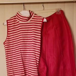 St. John's evening wear. Skirt and top